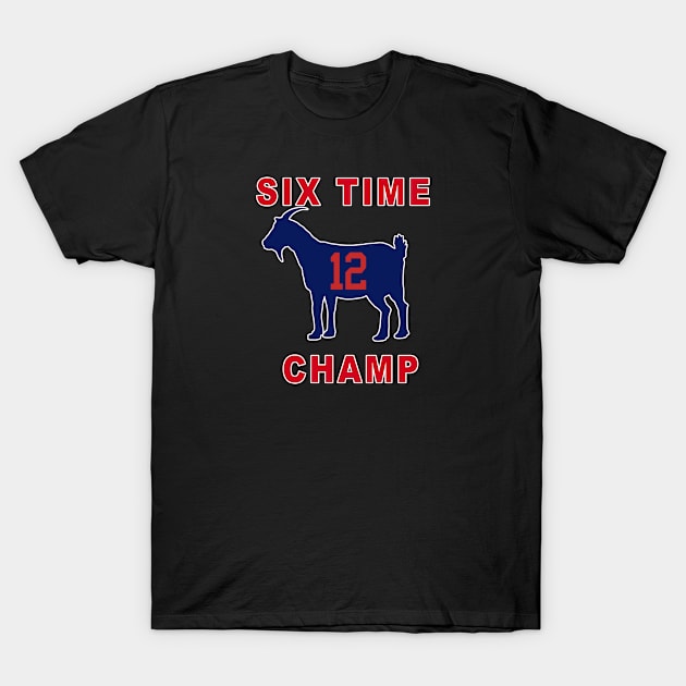 Six Time Champ T-Shirt by GoPats